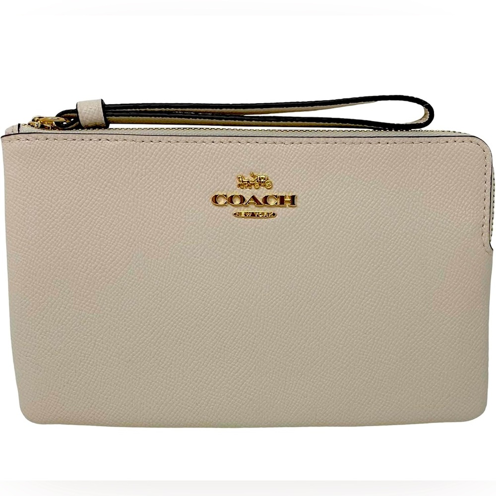 Coach Crossgrain Leather Large Wristlet